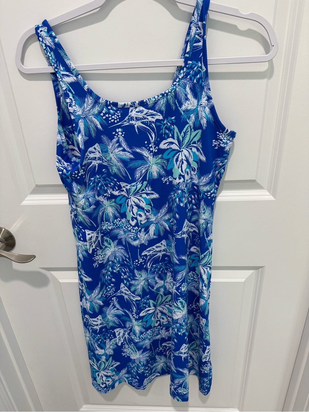 Women’s Columbia PFG Dress Swordfish Palm Print Size S/P NWOT Never worn